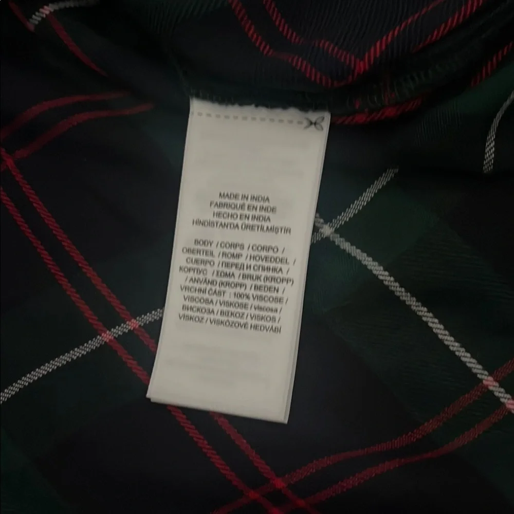 Ralph Lauren Dark Green and Red Plaid Shirt - Picture 7 of 7